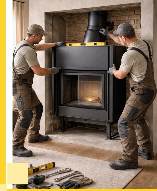 Установка каминных топок в Вологде под ключ от 18490 р. | ЭриданВгд