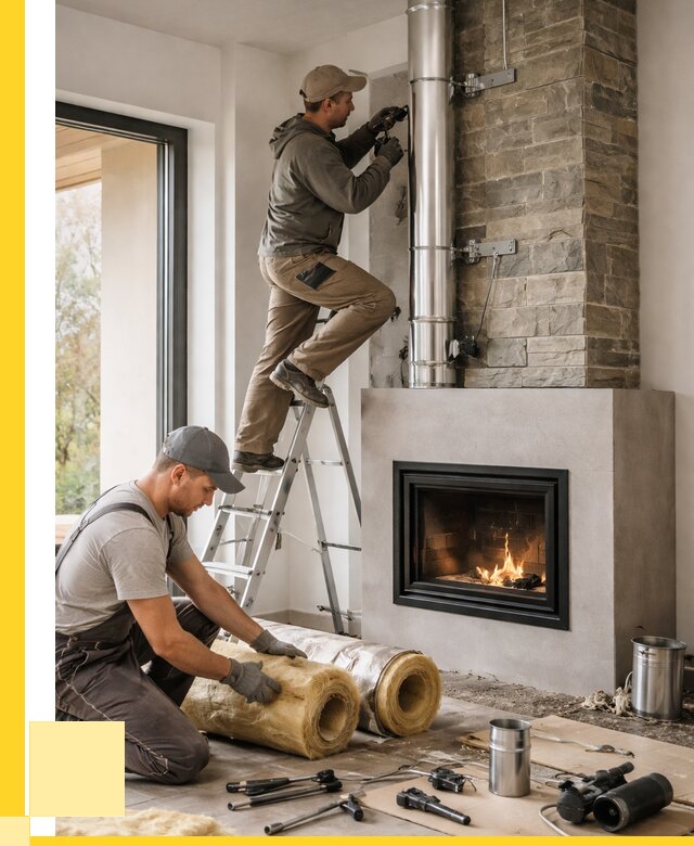 Монтаж дымоходов для каминов в Вологде от 15408 р. ЭриданВгд