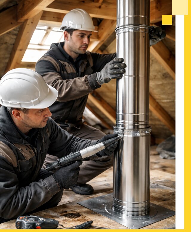 Монтаж дымоходов для каминов в Вологде с гарантией качества