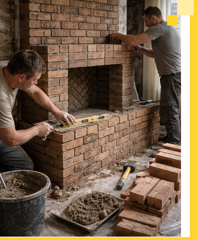 Изготовление и установка кирпичных каминов в Вологде