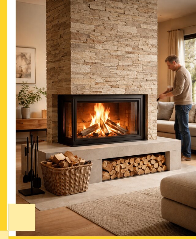 Дровяной камин под ключ в Вологде от 205440 р. | ЭриданВгд