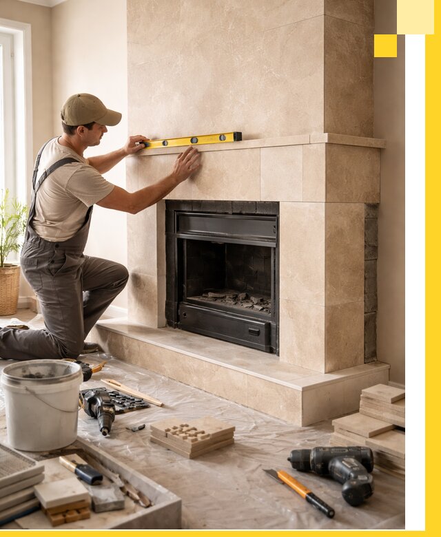 Установка и монтаж каминов в частном доме под ключ в Вологде