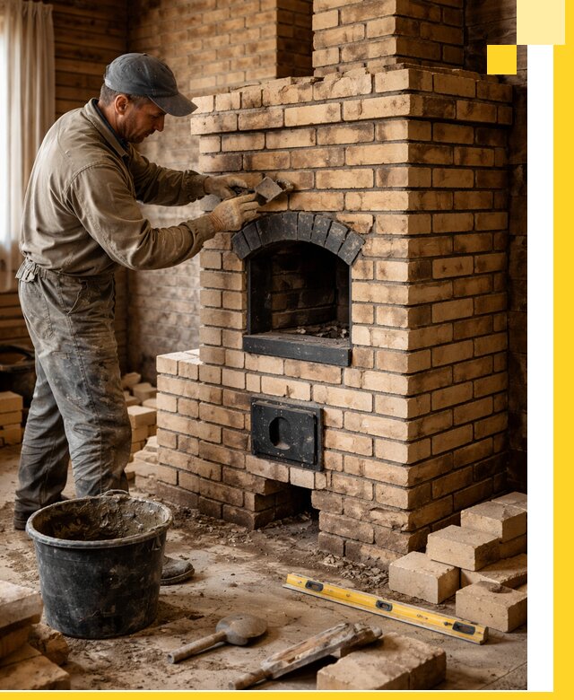 Кирпичные печи под ключ в Вологде: проектирование и кладка