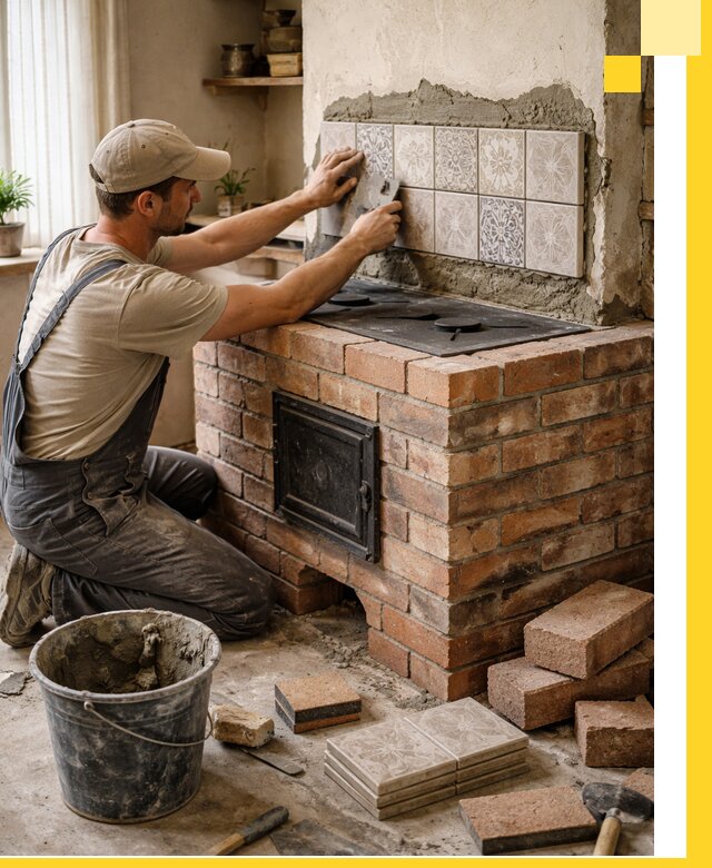 Печи с плитой на заказ монтаж гарантия и сервис в Вологде