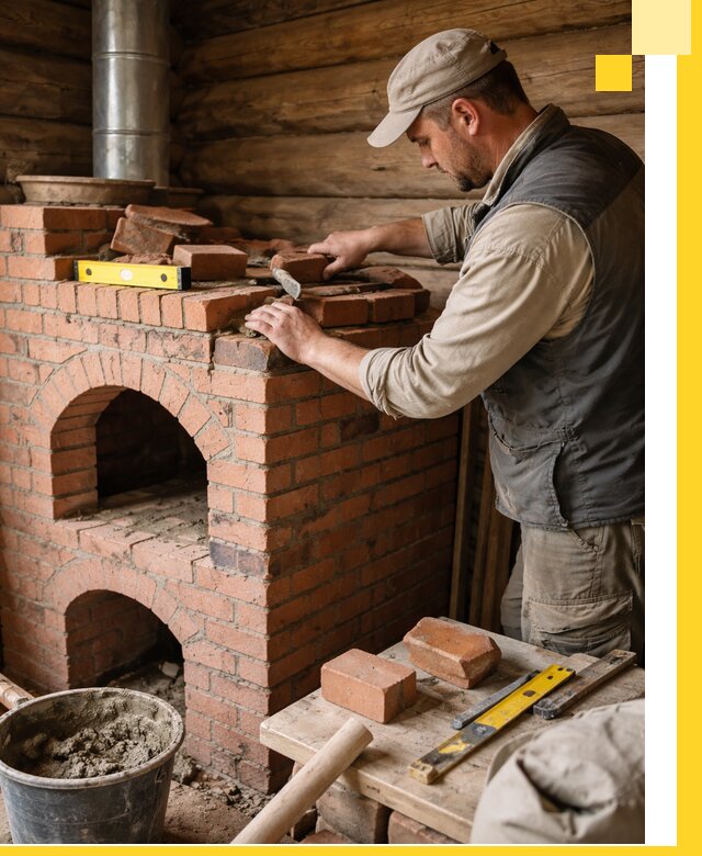 Изготовление и установка русских печей в Вологде под ключ