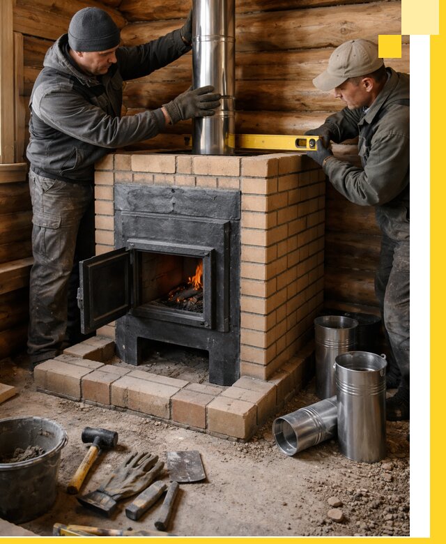 Проектирование, изготовление и установка банных печей в Вологде