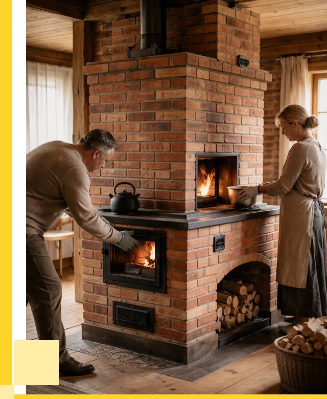 Печи для загородного дома под ключ в Вологде от 82176 р. | ЭриданВгд