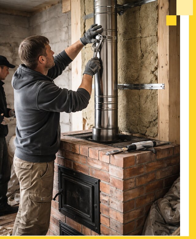 Изготовление и монтаж печей и дымоходов под ключ в Вологде