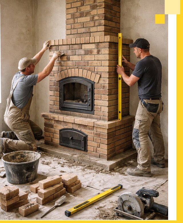 Продажа и установка печей и каминов для дома под ключ в Вологде