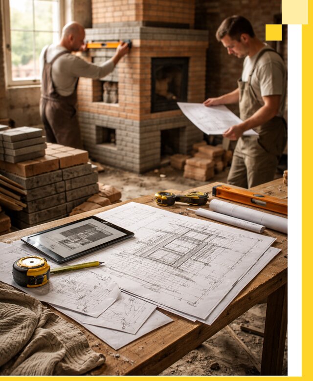 Проекты печей и каминов с индивидуальным дизайном в Вологде