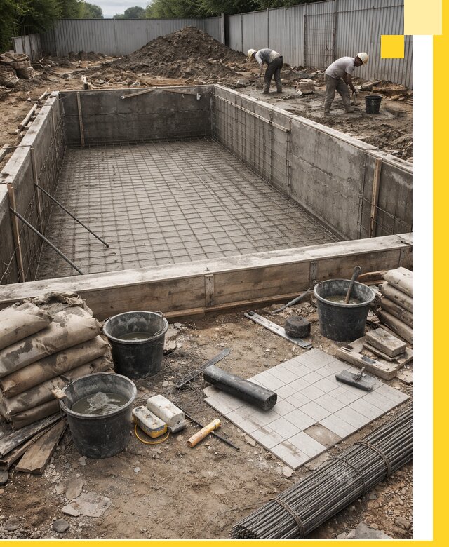 Строительство бассейнов под ключ в Вологде, дизайн и монтаж