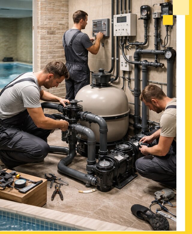 Комплексное оборудование для бассейнов под ключ в Вологде