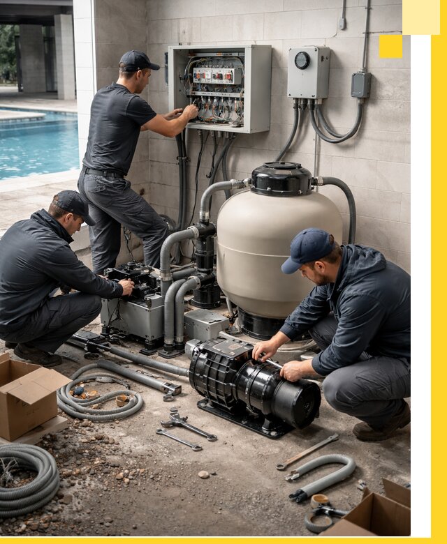 Профессиональный монтаж оборудования для бассейнов в Вологде