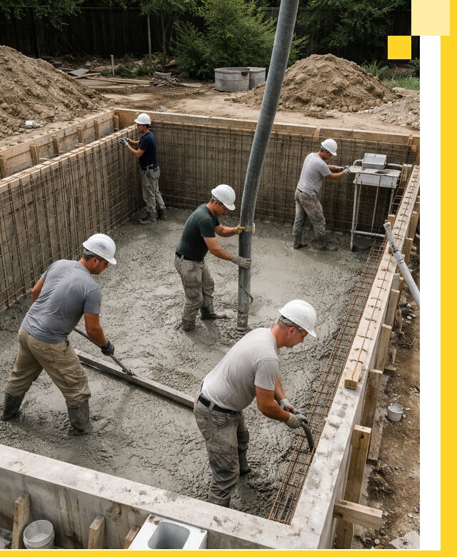 Строительство бетонных бассейнов под ключ в Вологде