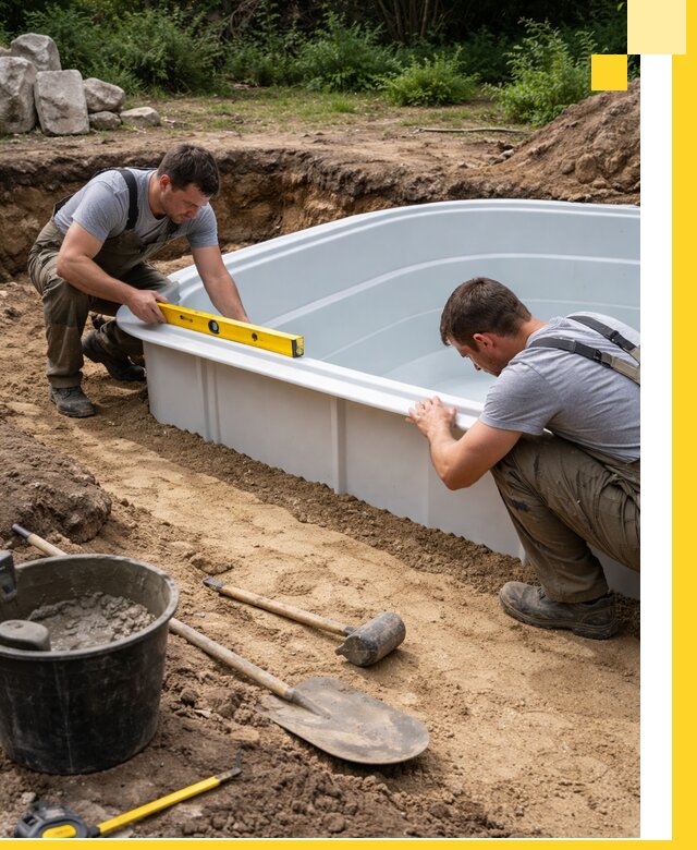 Производство и установка пластиковых бассейнов в Вологде под ключ