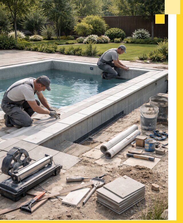 Строительство открытых бассейнов под ключ в Вологде профессионально