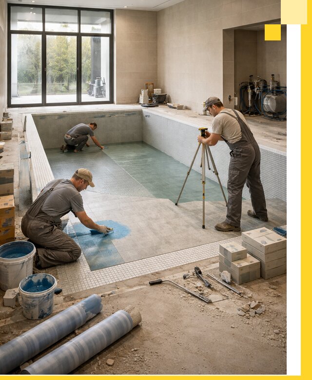 Проект и строительство закрытых бассейнов в Вологде под ключ