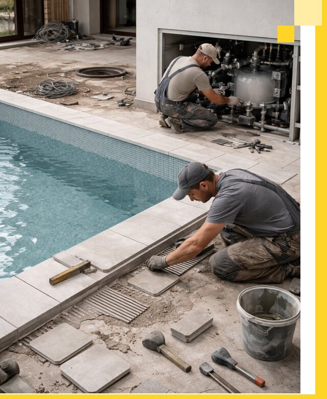 Строительство и монтаж бассейнов в коттедже в Вологде