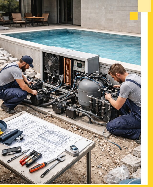 Проектирование и монтаж бассейнов с подогревом в Вологде