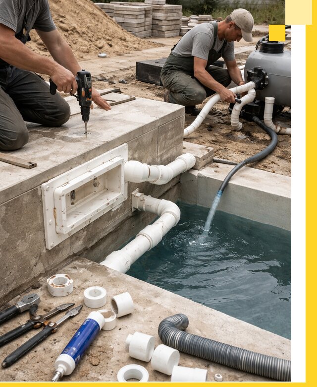 Строительство скиммерных бассейнов под ключ в Вологде