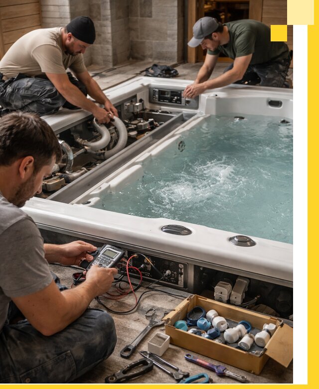 Гидромассажные бассейны под ключ в Вологде, дизайн и монтаж