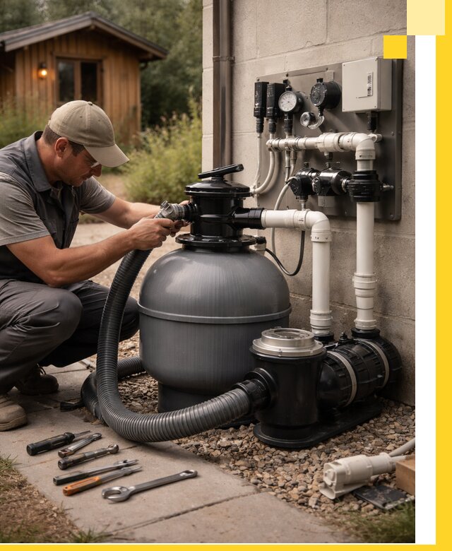 Продажа и монтаж фильтров и насосов для бассейнов в Вологде