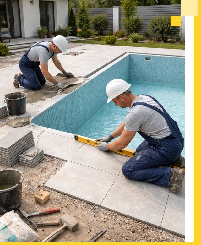 Строительство и монтаж плавательных бассейнов под ключ в Вологде