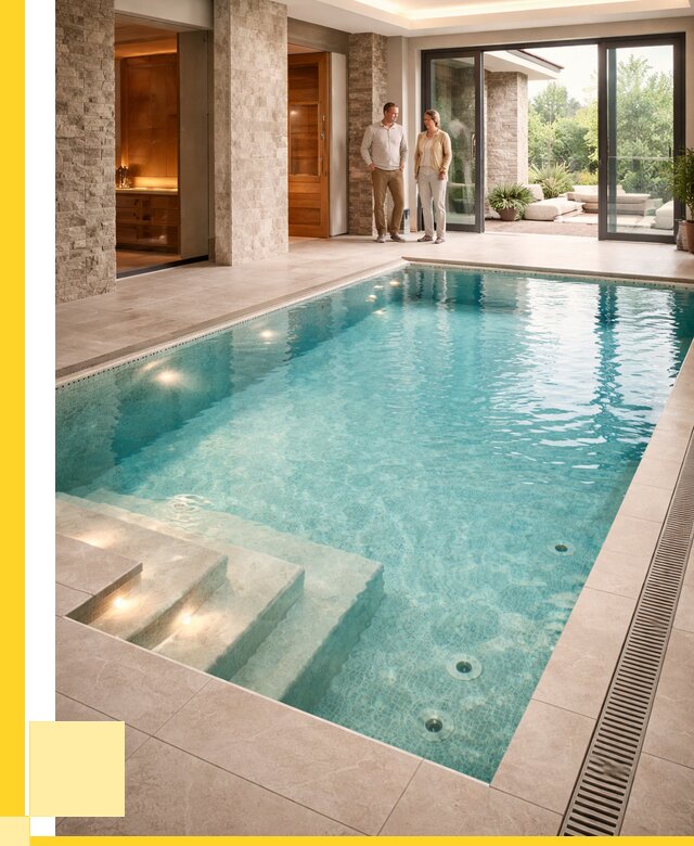 Бассейн во дворе в Вологде: проект, отделка от 1232640 р. | ЭриданВгд