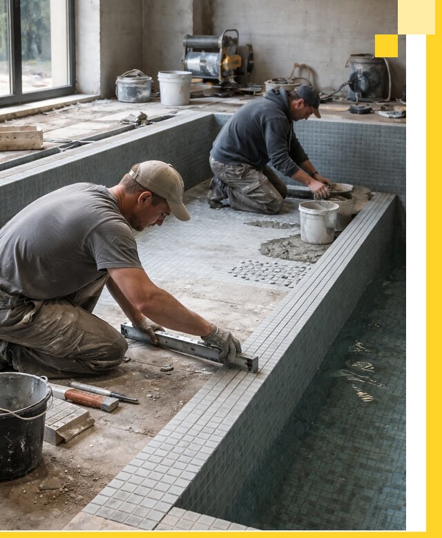 Строительство бассейна в частном доме в Вологде под ключ