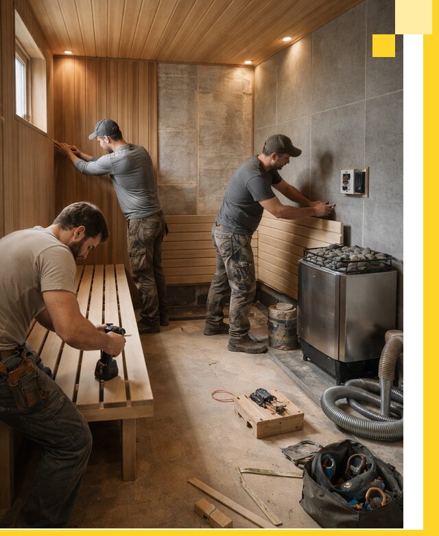 Сауны под ключ в Вологде, проектирование, строительство, отделка