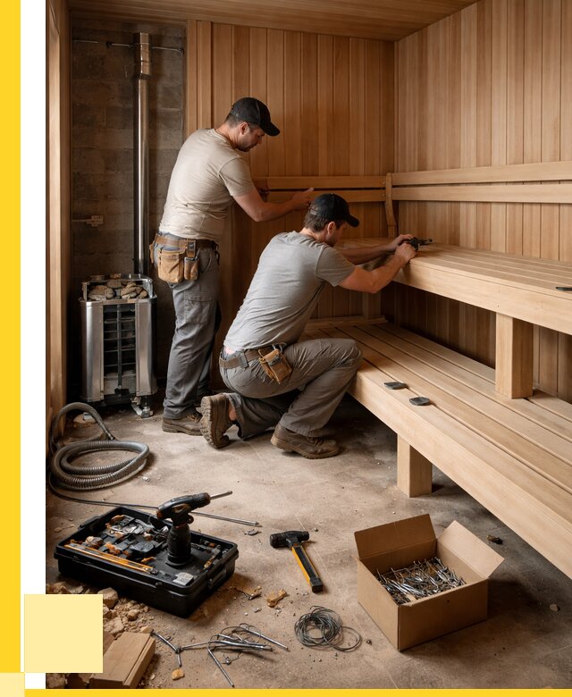Монтаж саун под ключ в Вологде от 123264 р. | ЭриданВгд