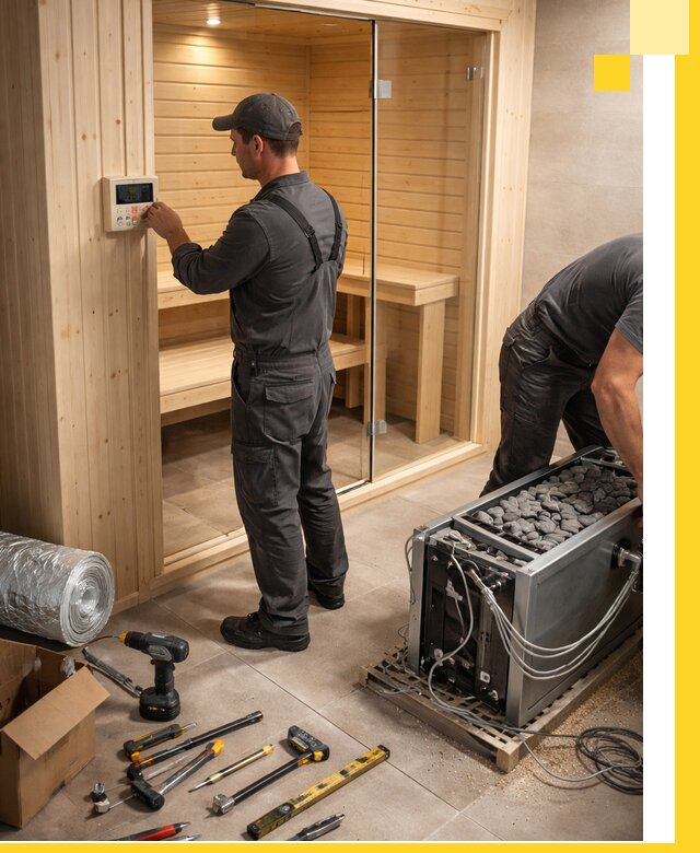 Поставка, установка и монтаж электрических саун в Вологде