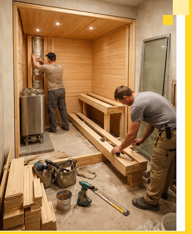 Проектирование и установка домашних саун под ключ в Вологде