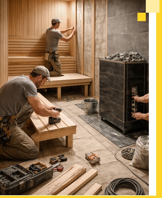Дизайн и строительство интерьерных саун под ключ в Вологде