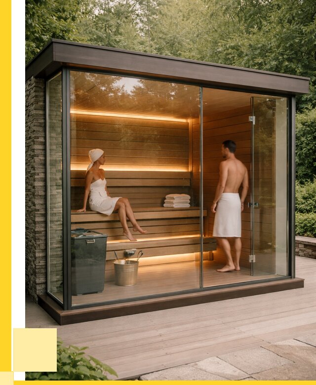 Сауна стеклянная и двери для сауны в Вологде от 256800 р. | ЭриданВгд