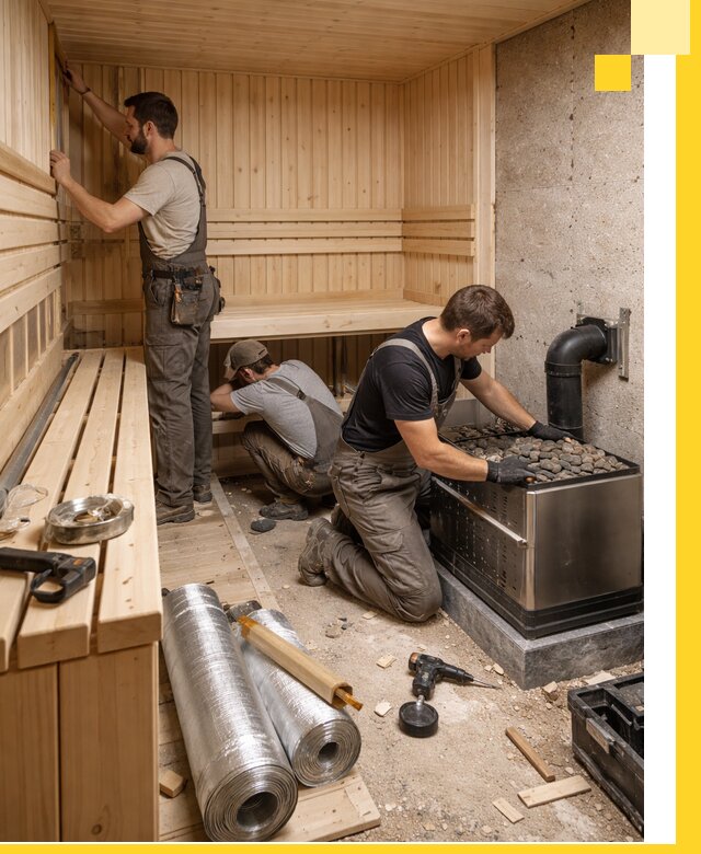 Индивидуальные сауны на заказ в Вологде под ключ, проект и монтаж