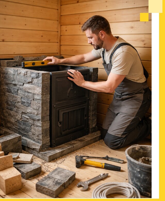 Производство и установка печей для саун под ключ в Вологде