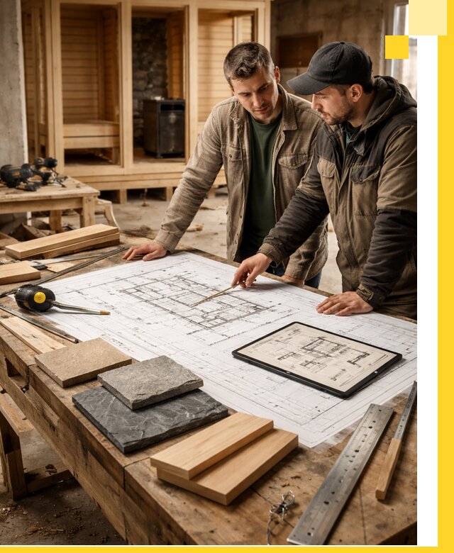 Проекты бань под ключ и планы строительства в Вологде