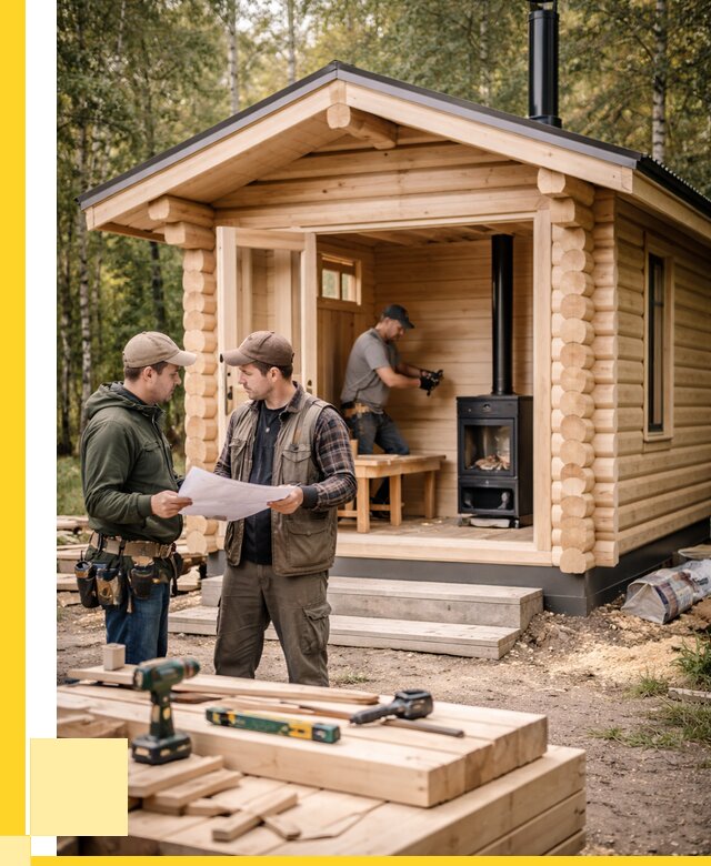 Монтаж бань под ключ в Вологде — от 205440 р. | ЭриданВгд