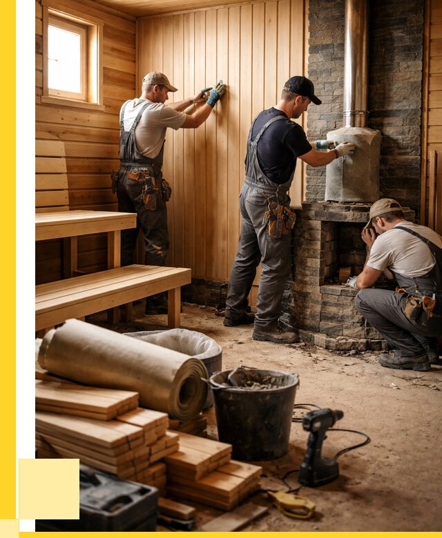 Ремонт бань под ключ в Вологде от 46224 р. | ЭриданВгд