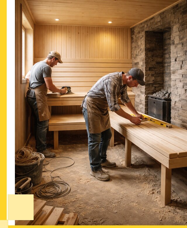 Отделка бани в Вологде: внутренняя отделка от 3082 р. | ЭриданВгд