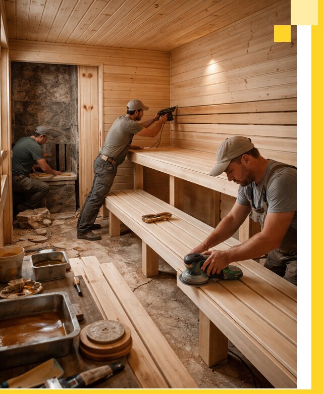 Профессиональная отделка бань в Вологде под ключ, с гарантией