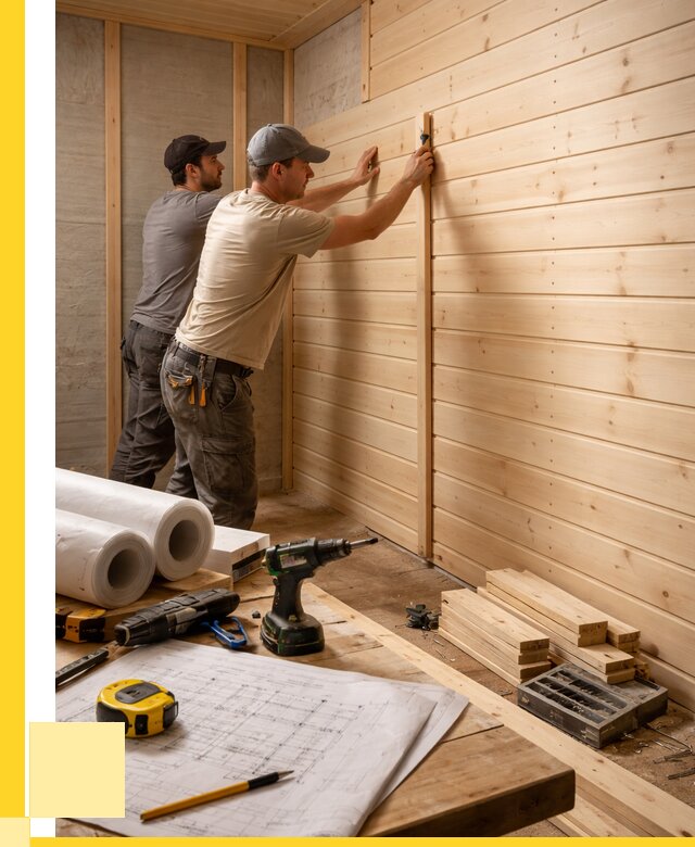 Обшивка бани вагонкой в Вологде от 1233 р., ЭриданВгд