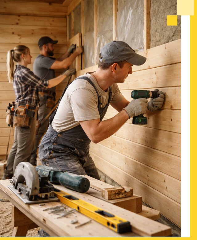 Обшивка бань под ключ в Вологде: отделка стен и потолков