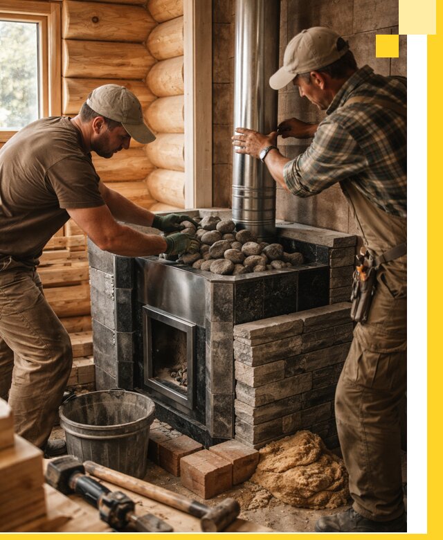 Строительство и отделка русских бань под ключ в Вологде