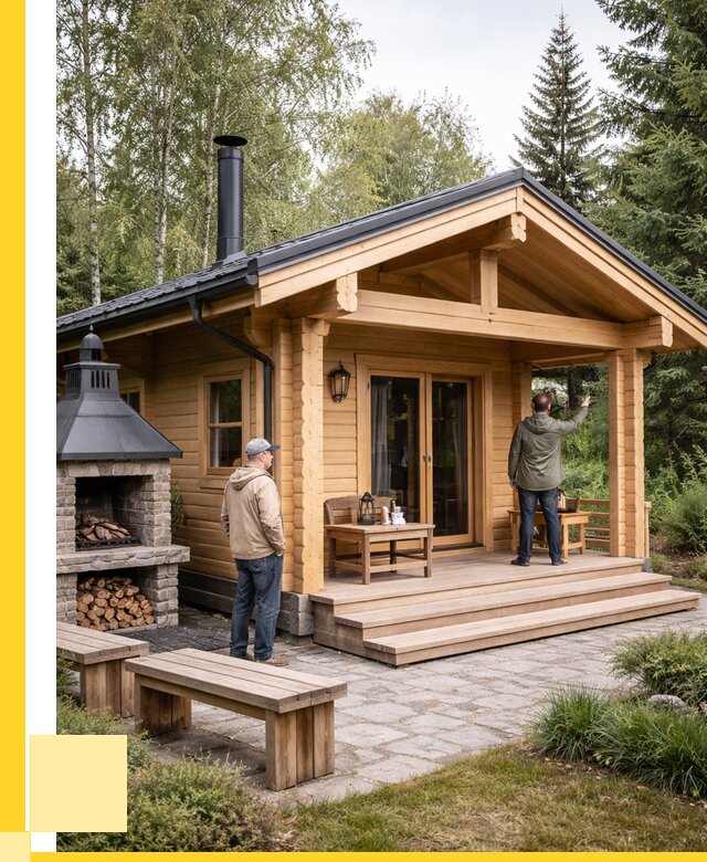 Деревянные бани под ключ в Вологде от 462240 р. | ЭриданВгд