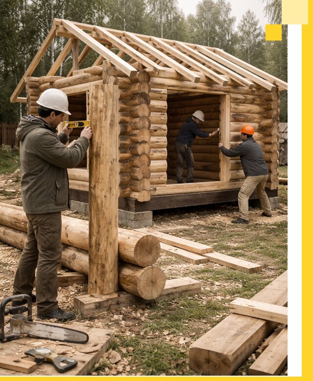 Строительство бань для дачи под ключ в Вологде с доставкой и монтажом