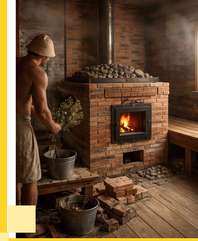 Кирпичные банные печи в Вологде от 92448 р. | ЭриданВгд