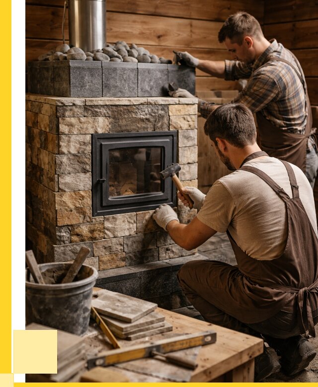 Облицовка банной печи в Вологде от 15408 р. | ЭриданВгд