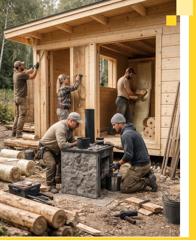 Купить баню под ключ в Вологде строительство монтаж отделка